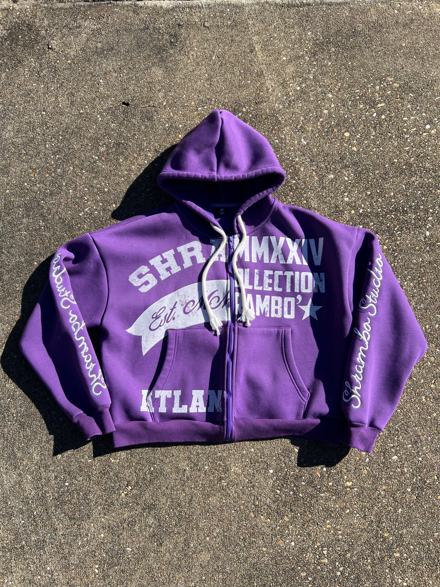 PURPLE “UNIVERSITY” ZIPUP SETS