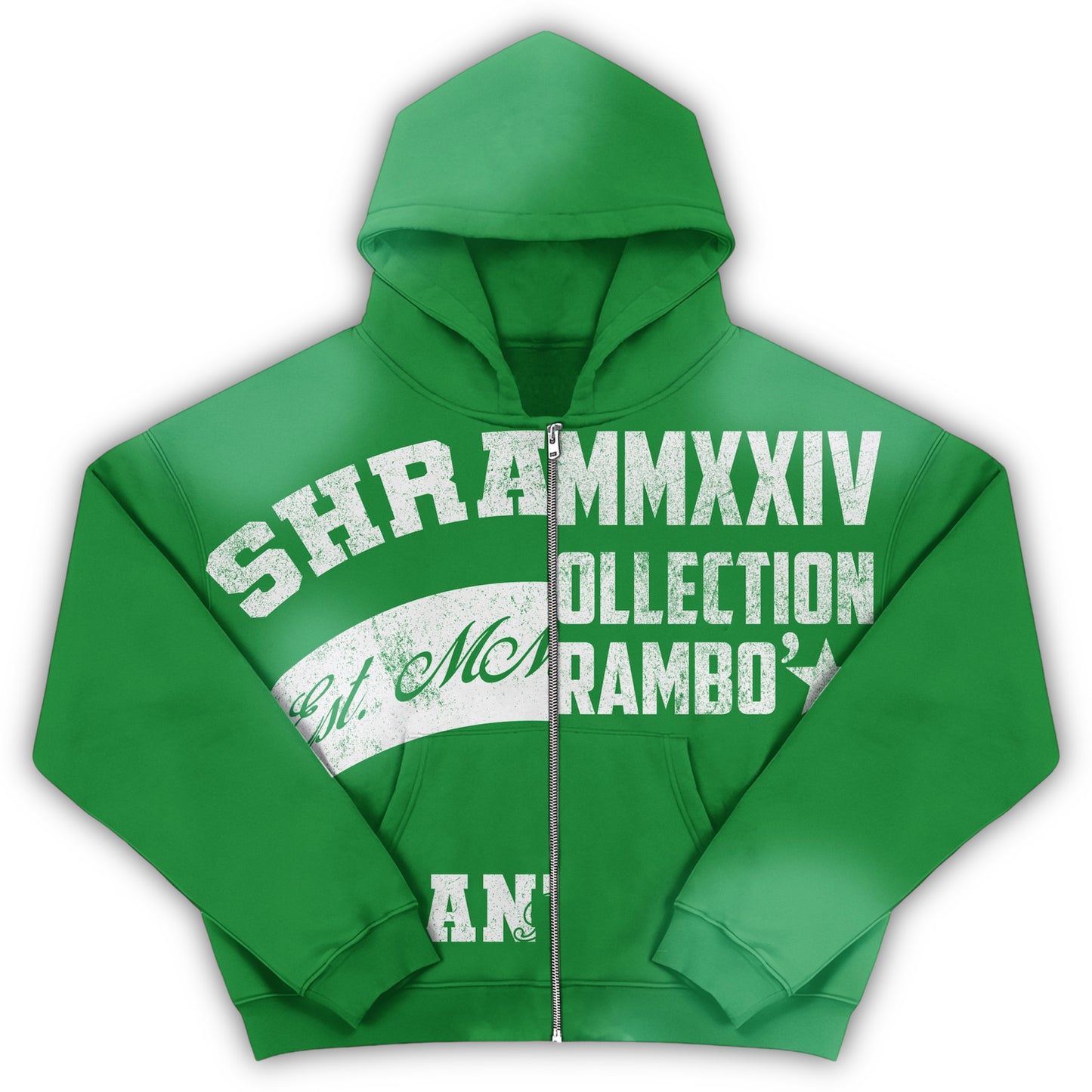 *PRE-ORDER* GREEN UNIVERSITY ZIP-UP JACKET