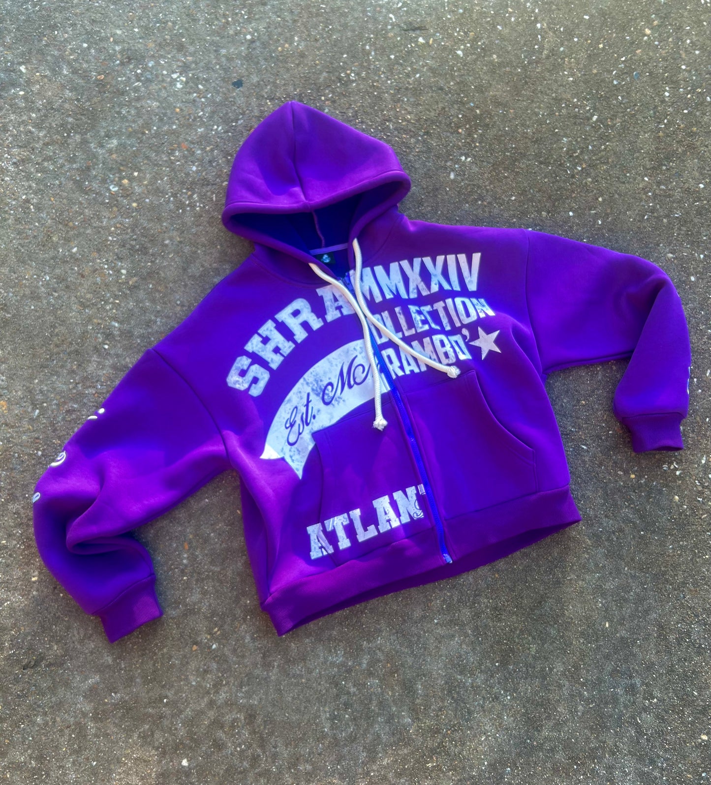 PURPLE “UNIVERSITY” ZIPUP SETS