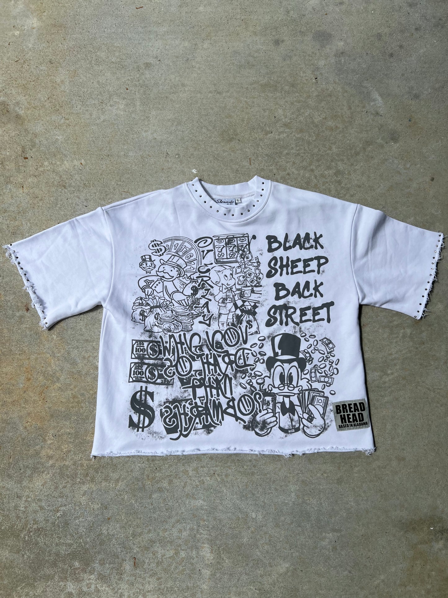 “Black Sheep” Vol 1 Oversized Tee WHITE